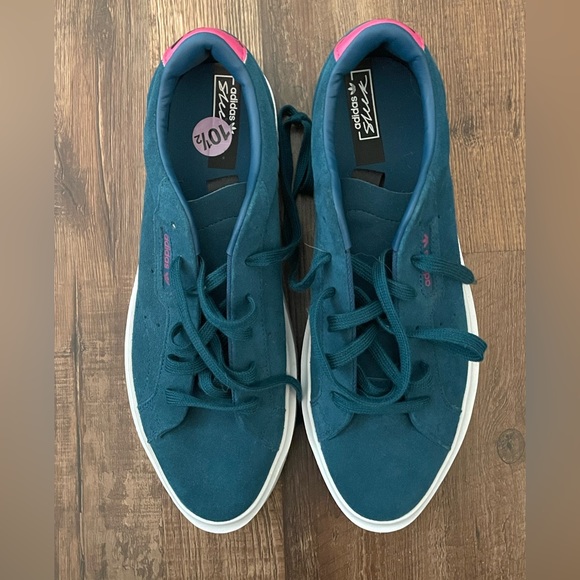 Dark Teal Adidas Sneakers - Picture 1 of 6